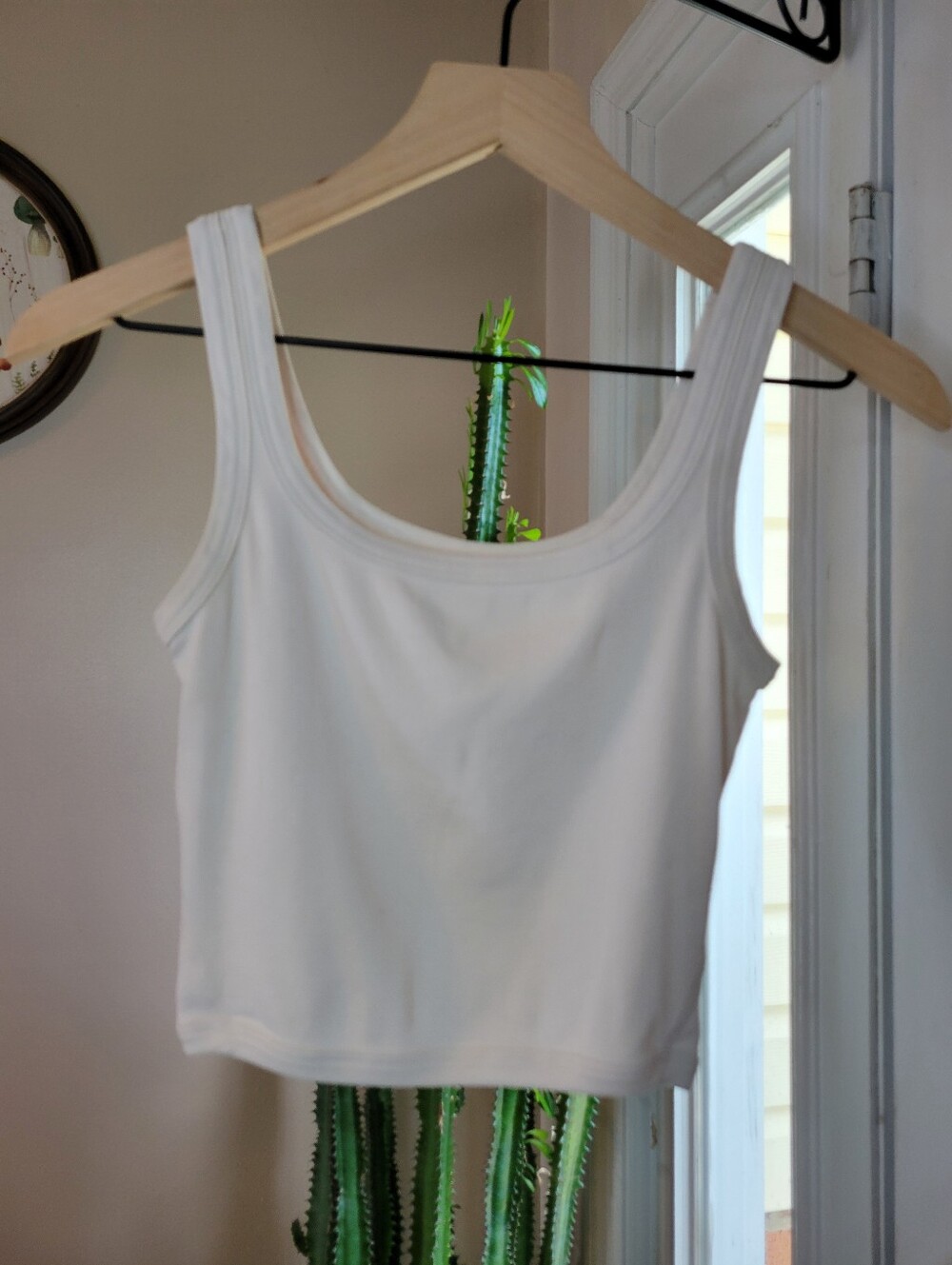 Lululemon Hold Tight Square-Neck White Tank Top, Size 4